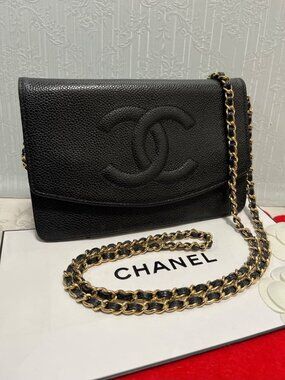 Chanel Quilted Chain Wallet Shoulder Bag